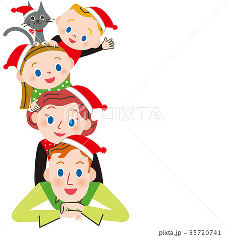 仲良し家族でクリスマス 仲良し家族でクリスマス 35720741