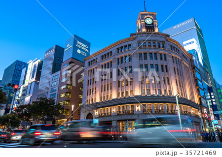 《東京都》銀座・都市風景 35721469