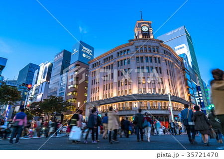 《東京都》銀座・都市風景 35721470