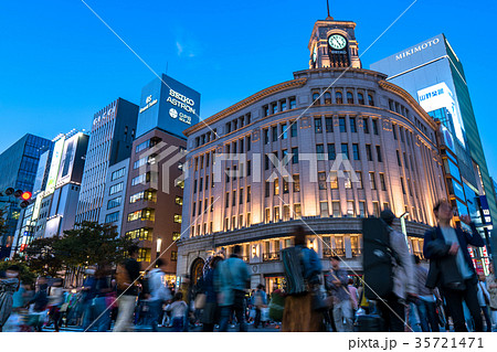 《東京都》銀座・都市風景 《東京都》銀座・都市風景 35721471