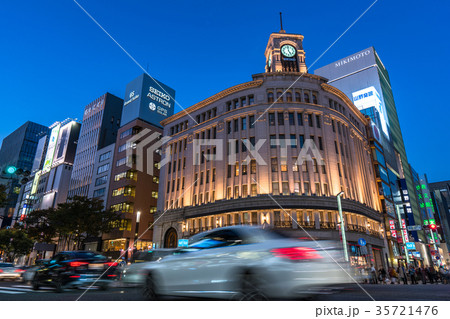 《東京都》銀座・都市風景 《東京都》銀座・都市風景 35721476