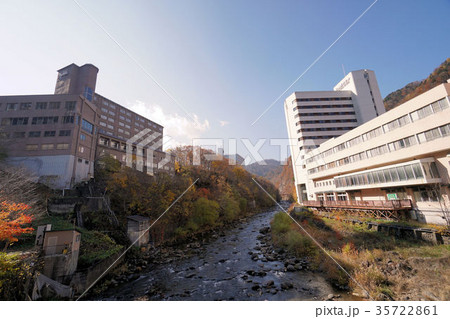 札幌　定山渓温泉郷風景 35722861