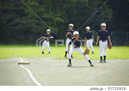 少年野球　練習　試合　守備　 35723928