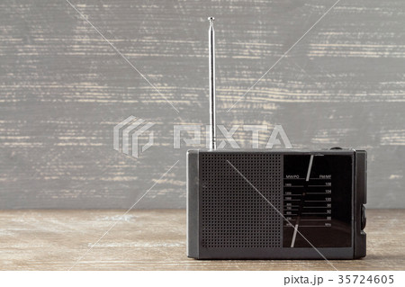 Old portable radio receiver 35724605