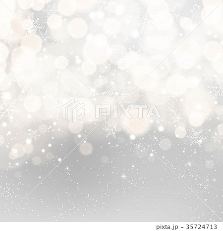 雪のキラキラ背景素材 35724713