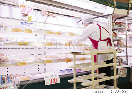 スーパー　精肉コーナー 35725050