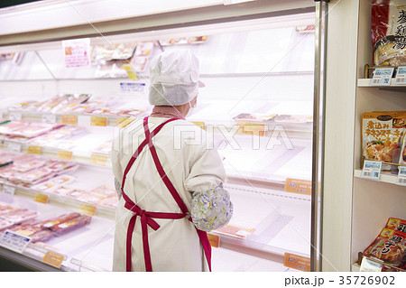 スーパー　精肉コーナー 35726902