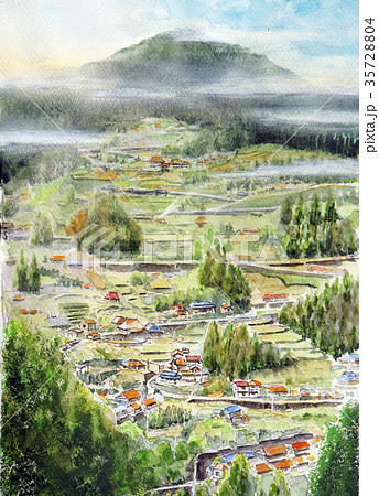 日本の里山　山村　平家の落人　徳島　祖谷山　 35728804