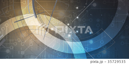 Digital technology world. Business virtual concept 35729535