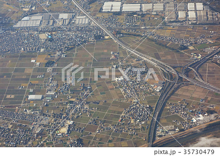 豊田市　上空からの風景 35730479