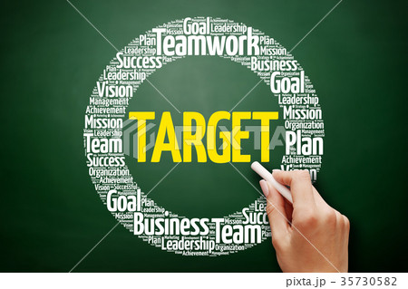 Target word cloud collage 35730582
