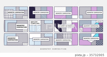 Bright colorful design set vector illustration 35732005