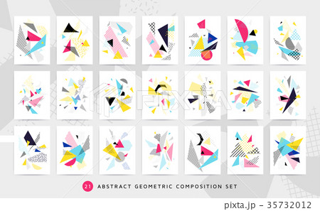Bright colorful design set vector illustration 35732012