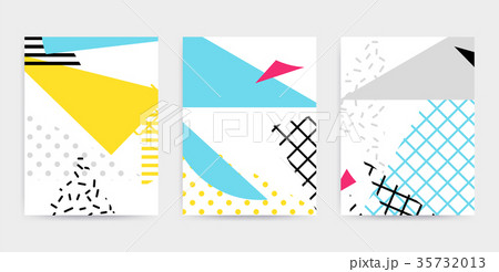 Bright colorful design set vector illustration 35732013