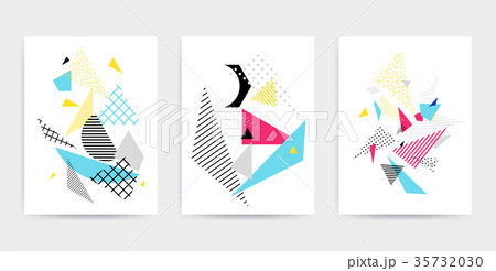 Bright colorful design set vector illustration 35732030