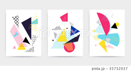 Bright colorful design set vector illustration 35732037
