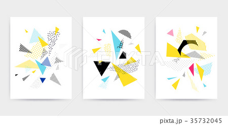 Bright colorful design set vector illustration 35732045
