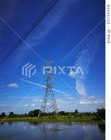 High voltage pole technology, in concept wallpaper High voltage pole technology, in concept wallpaper 35733438