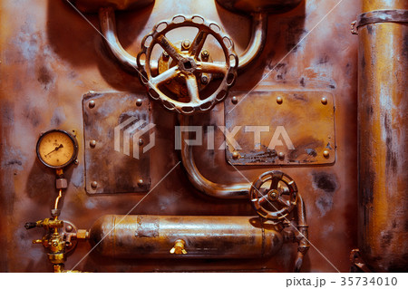 background vintage steampunk 35734010