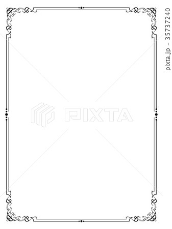 Calligraphy vintage frame divider border element Calligraphy vintage frame divider border element 35737240