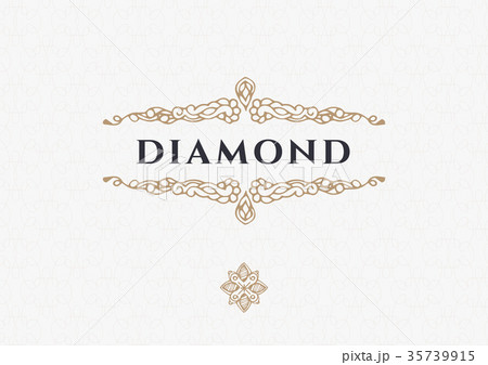 Monogram creative cards template 35739915