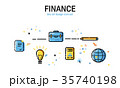 Line art flat Style illustration. Set of 35740198