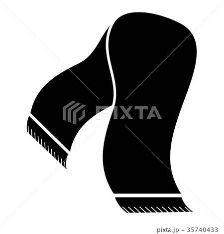 Woolen scarf silhouette 35740433