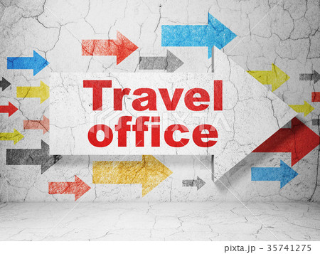Tourism concept: arrow with Travel Office on 35741275