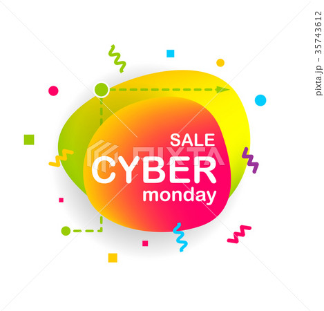 Cyber monday creative dialog advertisement 35743612