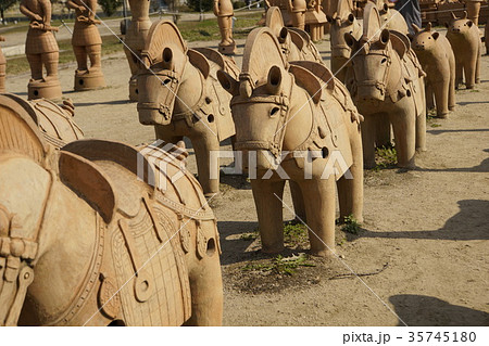 埴輪・兵馬　兵馬　古代　古墳　ハニワ　発掘 35745180