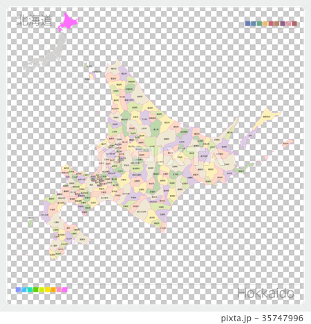 Japan Image 北海道地図 フリー