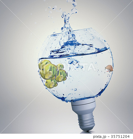Fish in light bulb 35751204