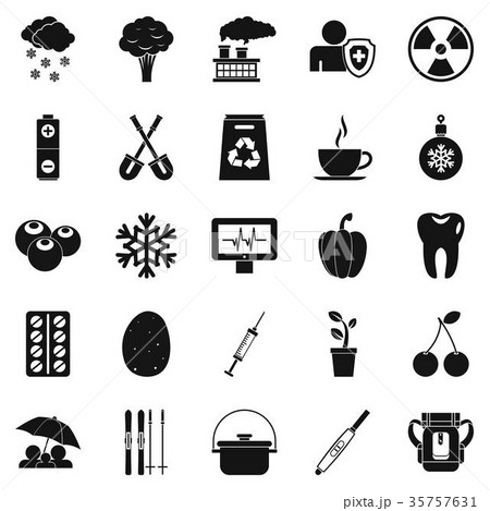 Children health icons set, simple style Children health icons set, simple style 35757631