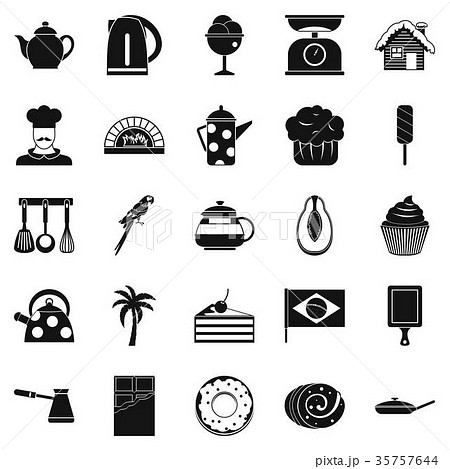 Tavern icons set, simple style Tavern icons set, simple style 35757644