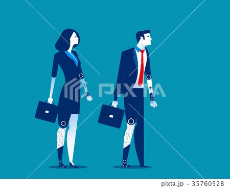 Prosthesis. Person with robotic legs and arm. Prosthesis. Person with robotic legs and arm. 35760528