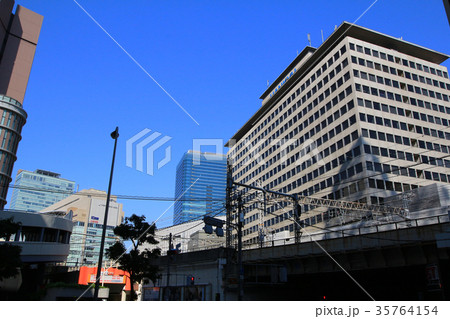 Modern office building in Umeda Modern office building in Umeda 35764154