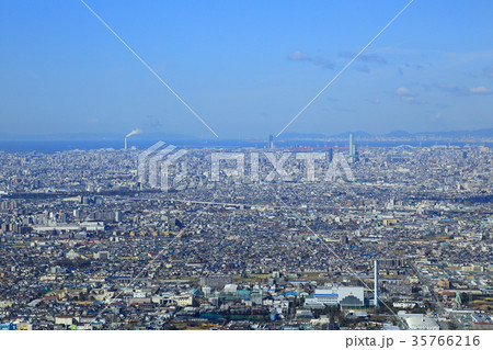 十三峠から見た大阪の風景 35766216