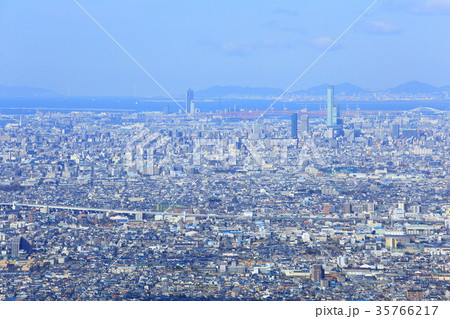 十三峠から見た大阪の風景 35766217