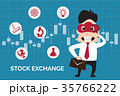Flat design stock exchange on candlestick chart Flat design stock exchange on candlestick chart 35766222