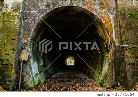 旧国鉄篠ノ井線　廃線敷コース 　漆久保トンネル 35771664