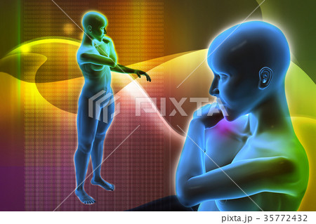 young woman touching her painful elbow young woman touching her painful elbow 35772432