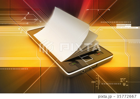 A smart phone in the  paper 35772667