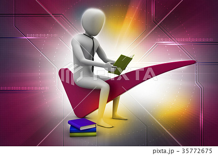 3d man sitting on the right mark 35772675