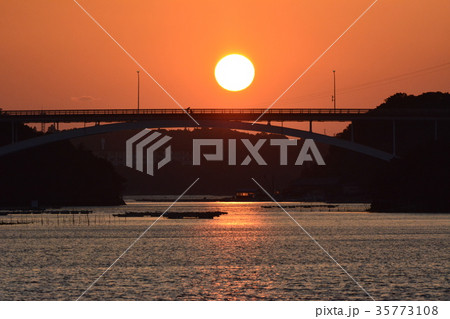 賢島大橋　夕日 35773108