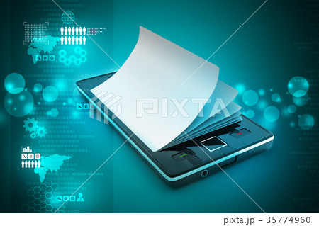 A smart phone in the  paper 35774960