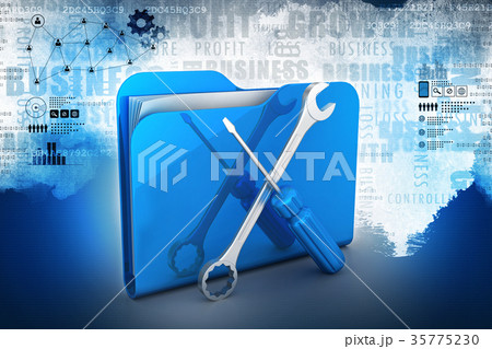 Computer technical service concept Computer technical service concept 35775230