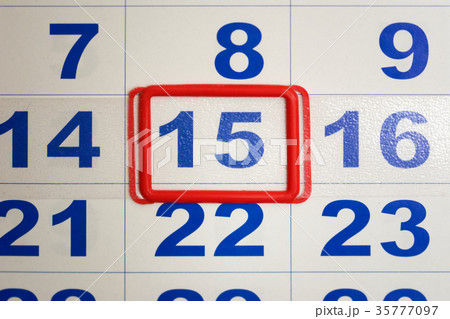 Close up of business calendar 35777097