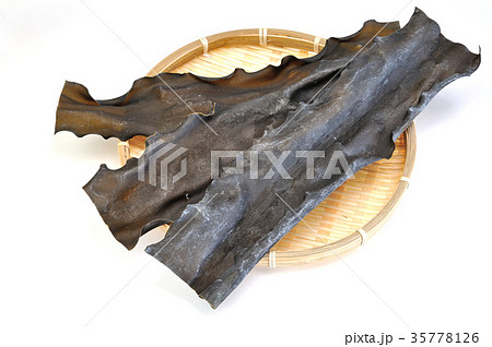 乾燥昆布の写真素材