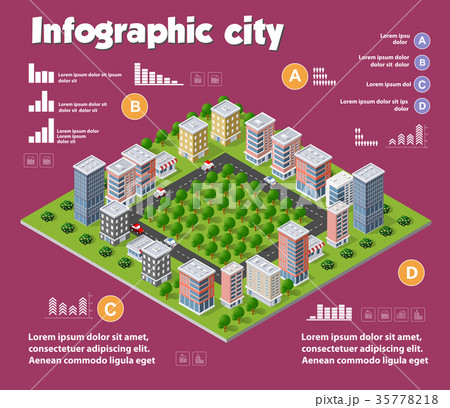 City isometric infographics City isometric infographics 35778218