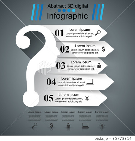 Business infographics. Question mark. 35778314